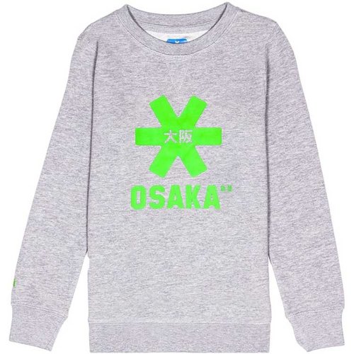 Osaka Deshi Sweater Green Star Grey Melange Osaka Deshi Sweater Green Star Grey Melange