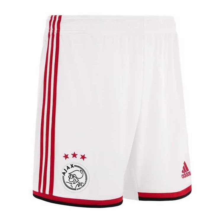 adidas Ajax Amsterdam 2021/22 short thuis kids wit/grijs - Voetbal shop
