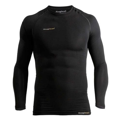 Knapman Body Encircled Compression Thermo Active Longsleeve KM00306-Zwart Knapman Body Encircled Compression Thermo Active Longsleeve KM00306-Zwart