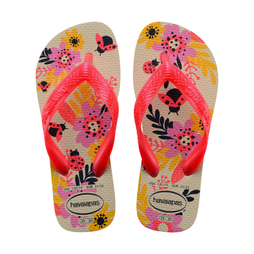 Havaianas Slipper Kids Flores Beige Havaianas Slipper Kids Flores Beige