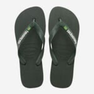 Havaianas Brasil Logo Slipper Olive Green