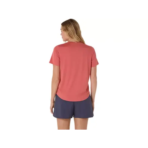 Asics Core Shortsleeve Top Roze Dames