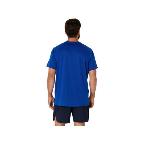 Asics Core Shortsleeve Top Heren Blauw Asics Core Shortsleeve Top Heren Blauw
