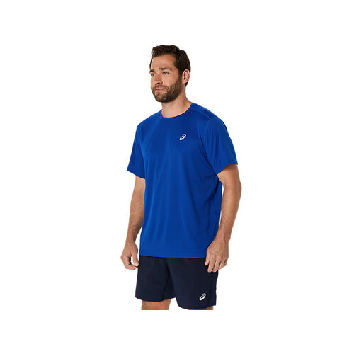 Asics Core Shortsleeve Top Heren Blauw Asics Core Shortsleeve Top Heren Blauw