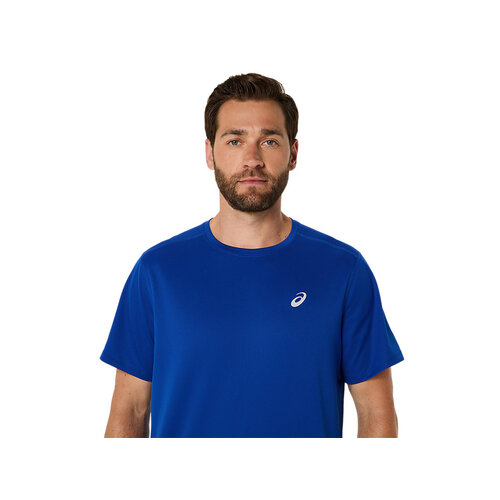Asics Core Shortsleeve Top Heren Blauw Asics Core Shortsleeve Top Heren Blauw