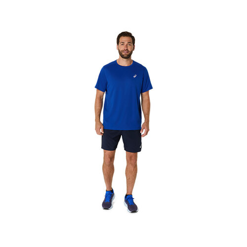Asics Core Shortsleeve Top Heren Blauw Asics Core Shortsleeve Top Heren Blauw