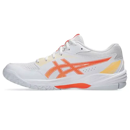 Asics Gel-Task 4 Zaalschoenen Dames Wit Oranje