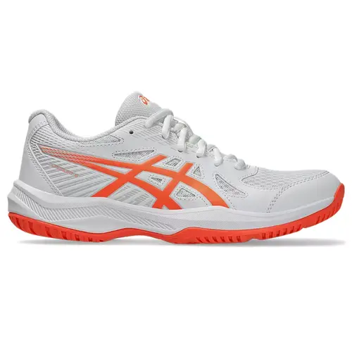 Asics Upcourt 6 Dames Zaalschoenen Wit Oranje