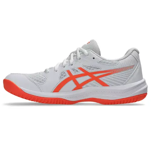 Asics Upcourt 6 Dames Zaalschoenen Wit Oranje