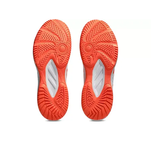 Asics Upcourt 6 Dames Zaalschoenen Wit Oranje