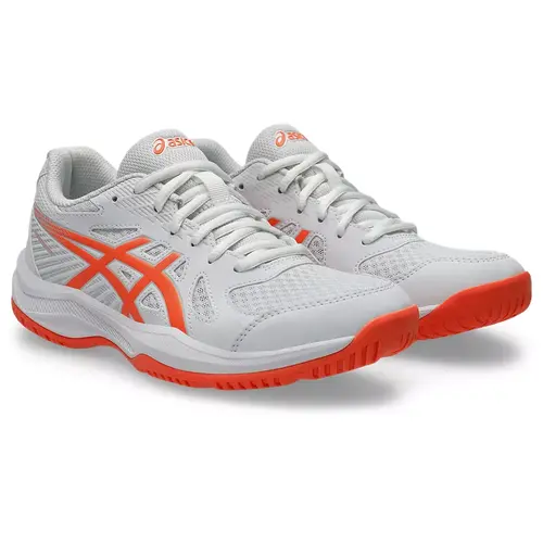 Asics Upcourt 6 Dames Zaalschoenen Wit Oranje