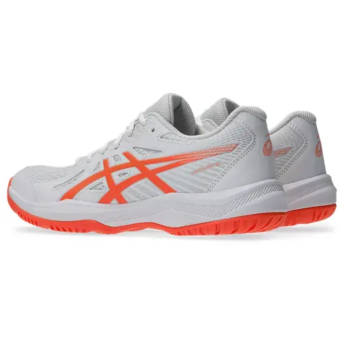 Asics Upcourt 6 Dames Zaalschoenen Wit Oranje