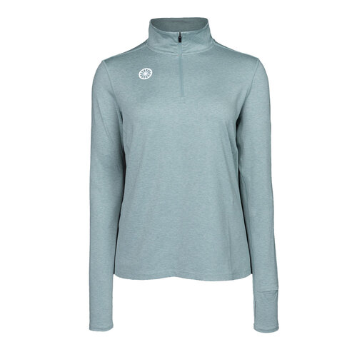 Indian Maharadja Women Half Zip Long Sleeve - Licht Saliegroen