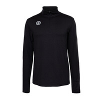 Men Half Zip Long Sleeve - Zwart