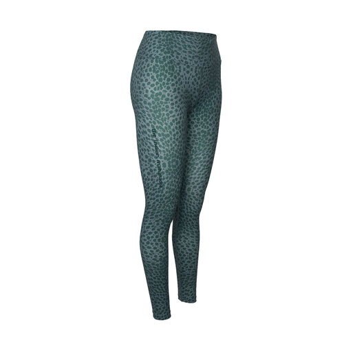Indian Maharadja Women Leopard Tight - Donkergroen Indian Maharadja Women Leopard Tight - Donkergroen