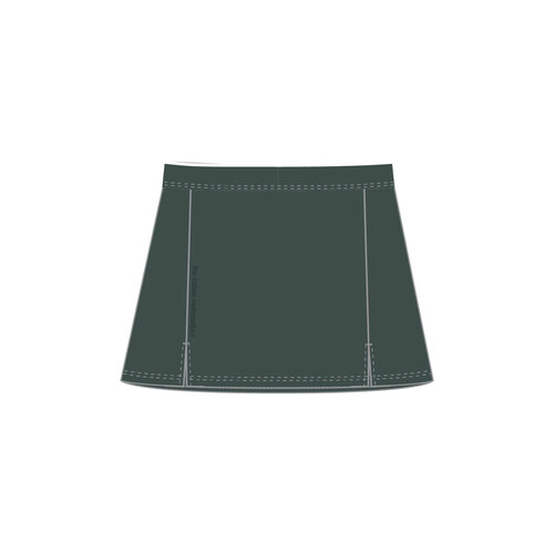 Indian Maharadja Women Pique Skirt - Hunter Green