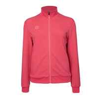 Women Cotton Track Jacket - Berry Rose