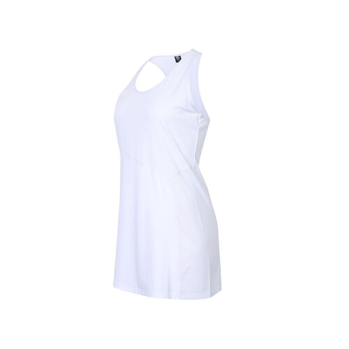 Indian Maharadja Women 2 Piece Jacquard Dress - Bright White