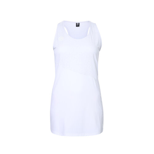 Indian Maharadja Women 2 Piece Jacquard Dress - Bright White