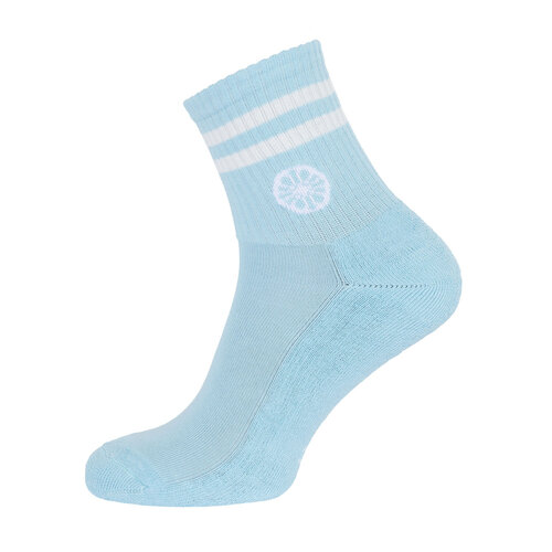 Indian Maharadja Striped Short Sock - Serene Blue