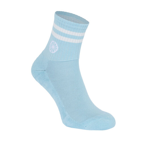 Indian Maharadja Striped Short Sock - Serene Blue