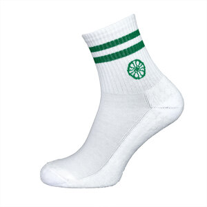 Indian Maharadja Striped Short Sock - Lush Green