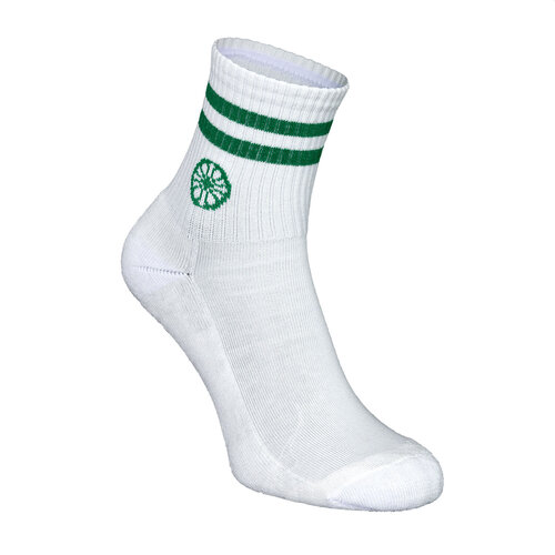 Indian Maharadja Striped Short Sock - Lush Green