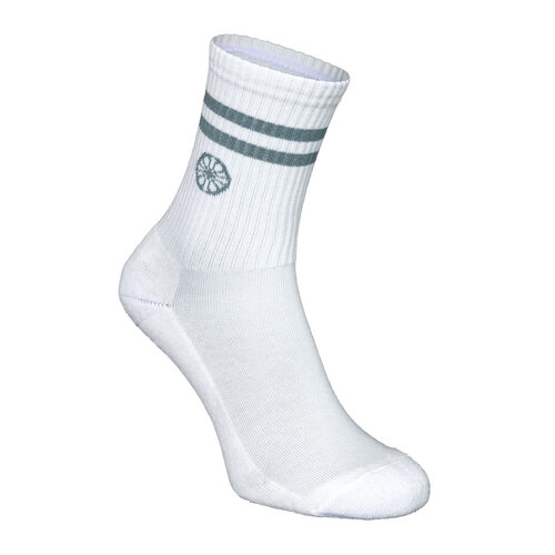 Indian Maharadja Striped Crew Sock - Misty Grey