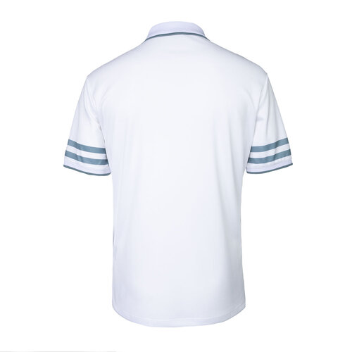 Indian Maharadja Men Printed Stripe Polo - Bright White