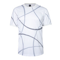 Men Pique Smash Tee - Grey Print