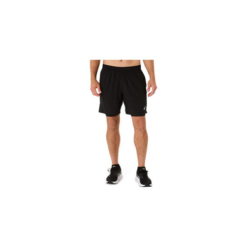 Asics Core 2N1 Short Zwart Heren Asics Core 2N1 Short Zwart Heren