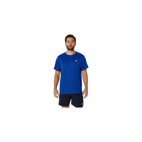 Asics Core Shortsleeve Top Heren Blauw Asics Core Shortsleeve Top Heren Blauw
