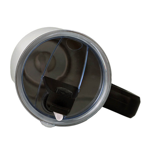 Bedrukte "Hippe" Waterfles RVS Wit