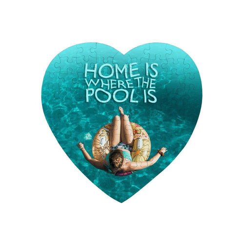 Bedrukte Puzzel met eigen foto - 75 stukjes hartvormig