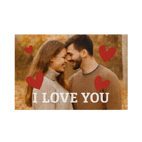 Bedrukte Puzzel met eigen foto - 120 stukjes Bedrukte Puzzel met eigen foto - 120 stukjes