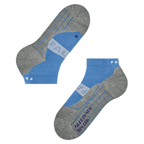 Falke RU4 Endurance Cool Short Heren Running Korte Sokken Blauw