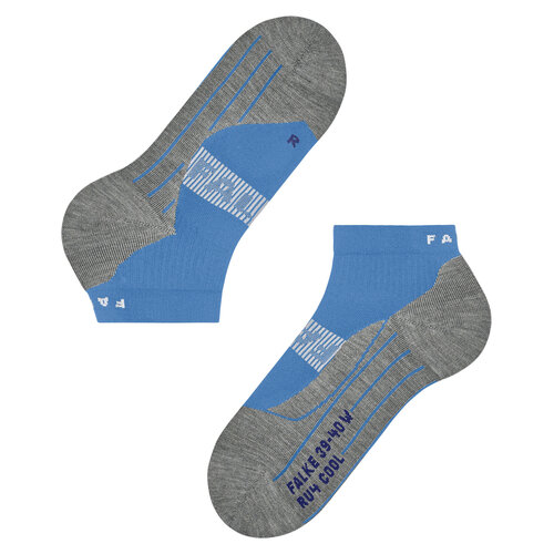 Falke RU4 Endurance Cool Short Heren Running Korte Sokken Blauw