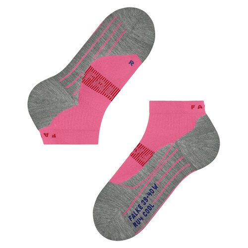 Falke RU4 Endurance Cool Short Dames Running Korte Sokken Fuchsia