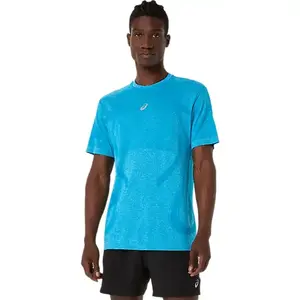 Asics Road Seamless SS Top Heren Aegean Blue/Sky