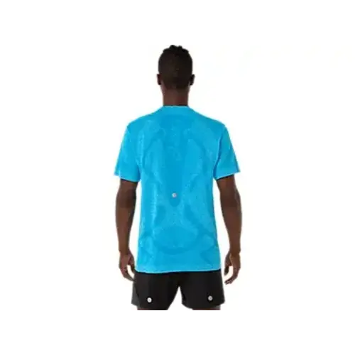Asics Road Seamless SS Top Heren Aegean Blue/Sky Asics Road Seamless SS Top Heren Aegean Blue/Sky