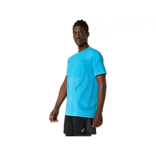 Asics Road Seamless SS Top Heren Aegean Blue/Sky Asics Road Seamless SS Top Heren Aegean Blue/Sky