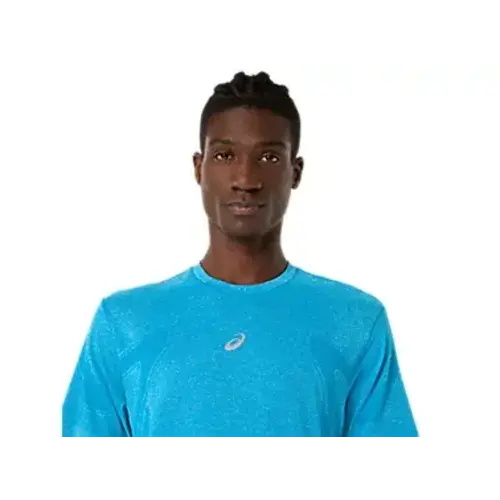 Asics Road Seamless SS Top Heren Aegean Blue/Sky Asics Road Seamless SS Top Heren Aegean Blue/Sky