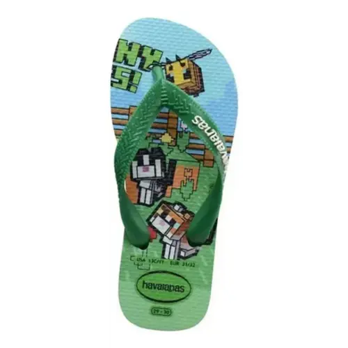 Havaianas Kids Minecraft Groen Slippers