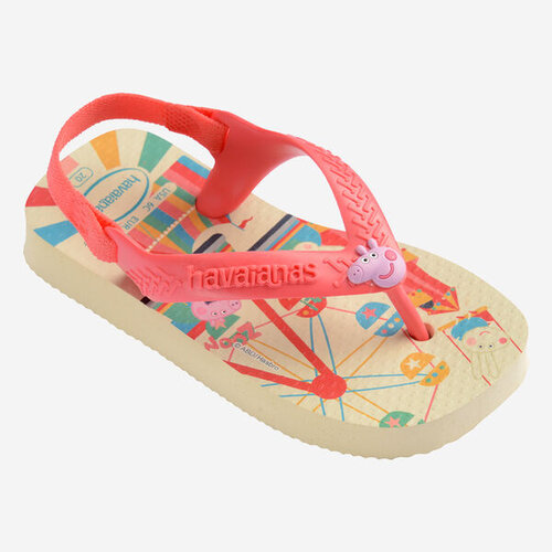 Havaianas Baby Peppa Pig Buttercream Coral Slippers