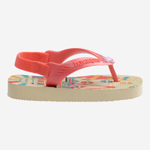 Havaianas Baby Peppa Pig Buttercream Coral Slippers