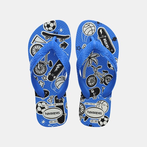 Havaianas Kids Athletic Wit Blauw Slippers