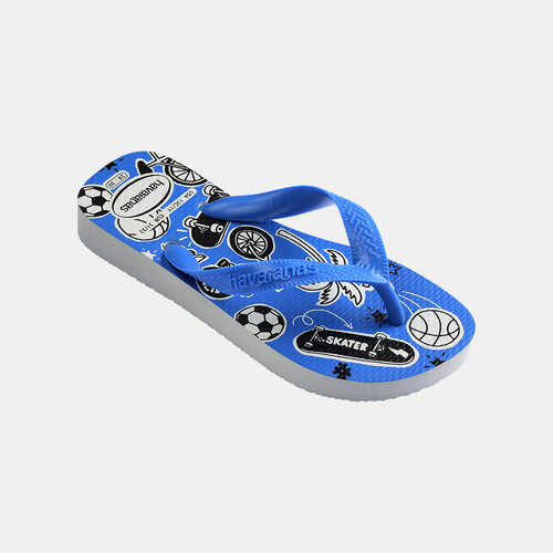 Havaianas Kids Athletic Wit Blauw Slippers