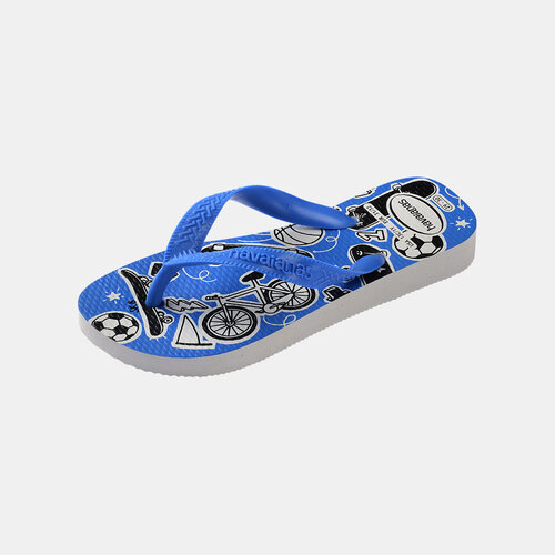 Havaianas Kids Athletic Wit Blauw Slippers