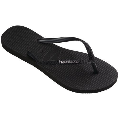 Havaianas Slim Glitter II Zwart Slippers