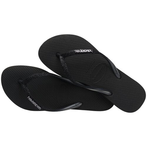 Havaianas Slim Glitter II Zwart Slippers